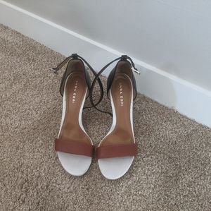 Italian Leather heels, made in Italy, size 40, US size 9-1/2. $38